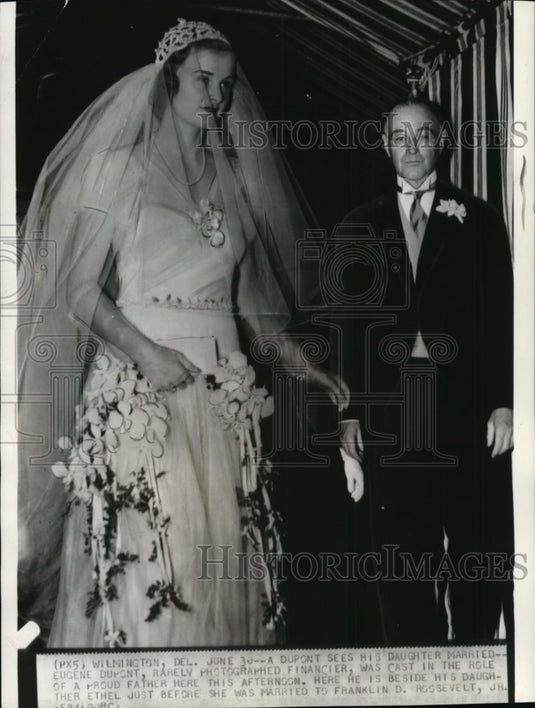 1937 Press Photo Euguene Dupont was cast in the role of a proud father - Historic Images