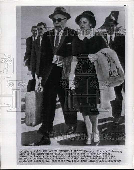 1960 Press Photo Mrs. Francis G. Powers, wife of the American U2 pilot - Historic Images