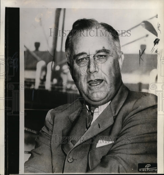 1936 Press Photo Pres. Franklin D. Roosevelt - Historic Images