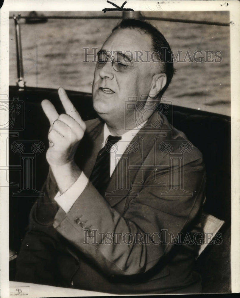 1936 Press Photo Pres. Roosevelt - Historic Images