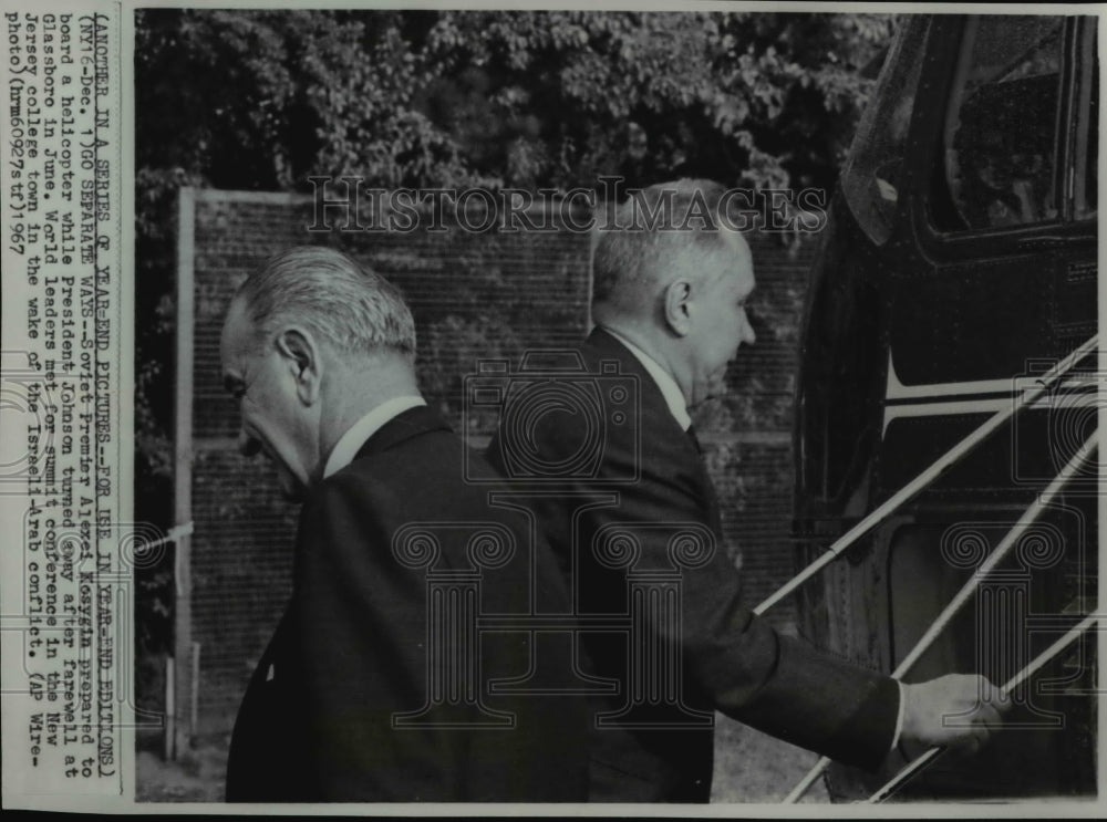 1968 Soviet Premier Alexei Kosygin and President Johnson - Historic Images