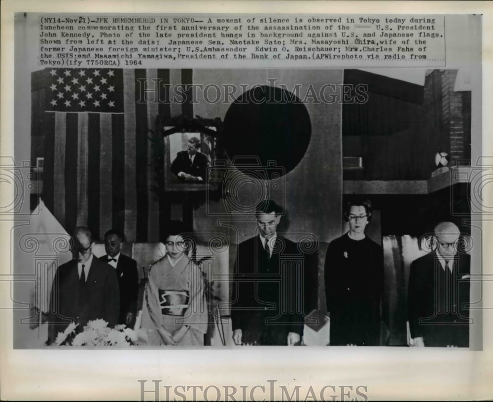 1964 Press Photo Kennedy remembered in Tokyo - Historic Images