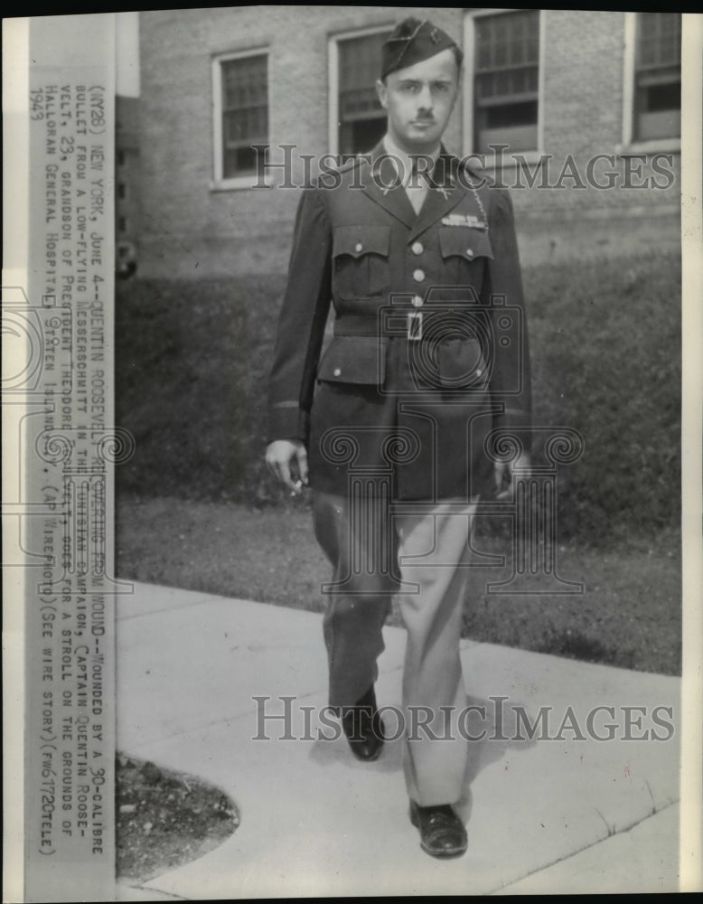 1938 Press Photo Wounded by a 30-calibre bullet from a low-flying Messerchmitt - Historic Images