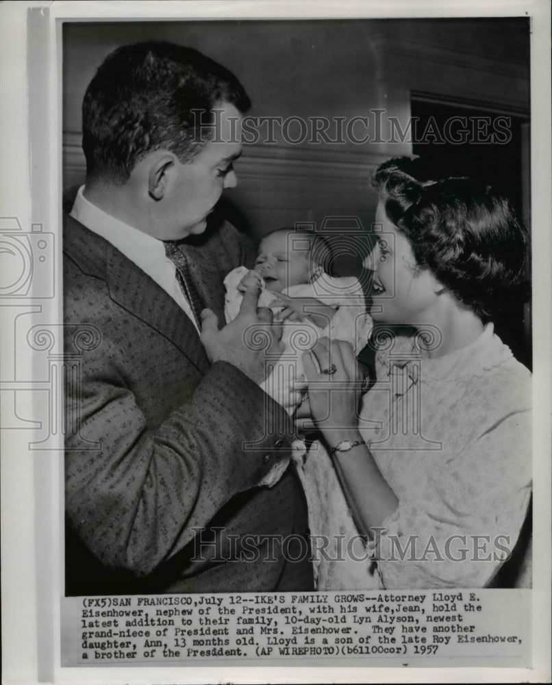 1957 Attorney Lioyd E Eisenhower, nephew of the President - Historic Images