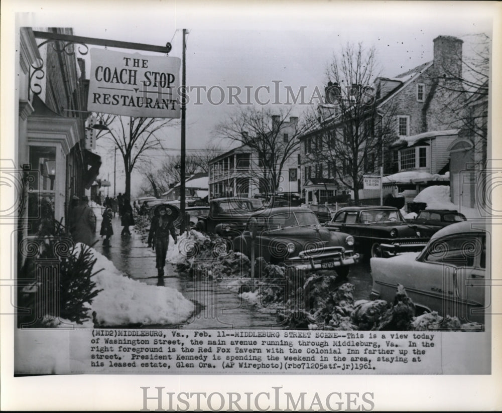 1961 Press Photo A view of Washington today, the main avenue running through - Historic Images