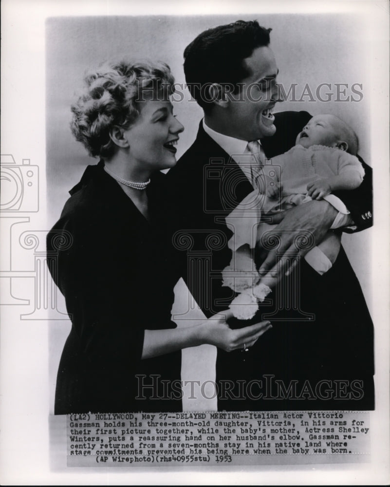 1953 Press Photo Gassman's delayed meeting - Historic Images