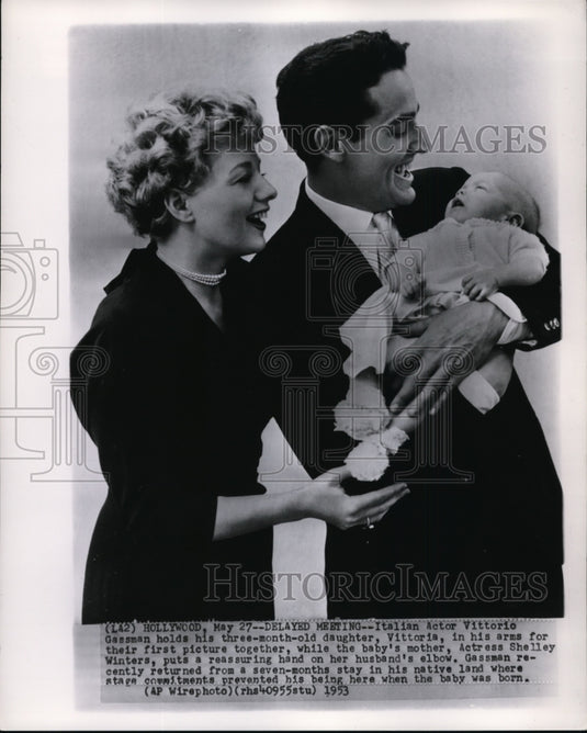 1953 Press Photo Gassman's delayed meeting - Historic Images