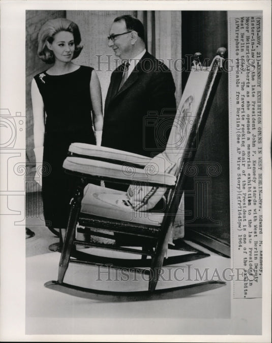 1964 Press Photo late Pres. Kennedy exhibition opens in West Berlin - Historic Images