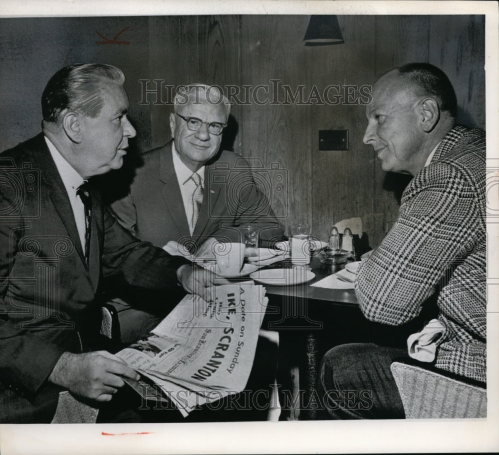 1964 Press Photo William Schneider, James A. Rhodes and H. Richard P. Niehoff - Historic Images