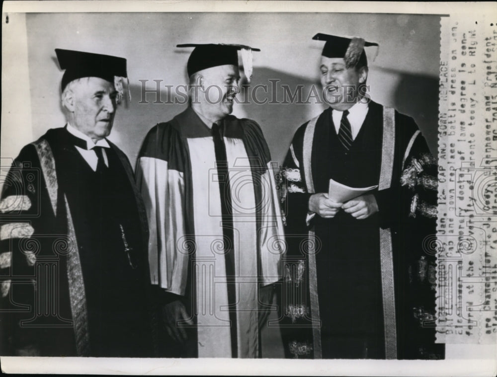 1946 Press Photo Gen.Eisenhower Honorary Doctor of Law Degree at Univ.of Toronto - Historic Images