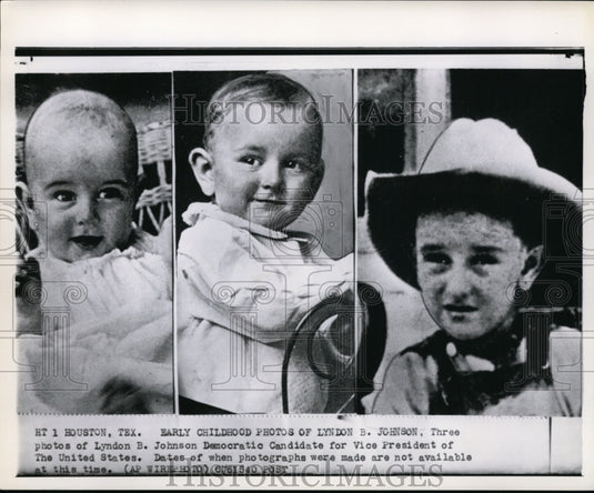 1960 Press Photo Lyndon Johnson Democratic Candidate for Vice President pictures - Historic Images