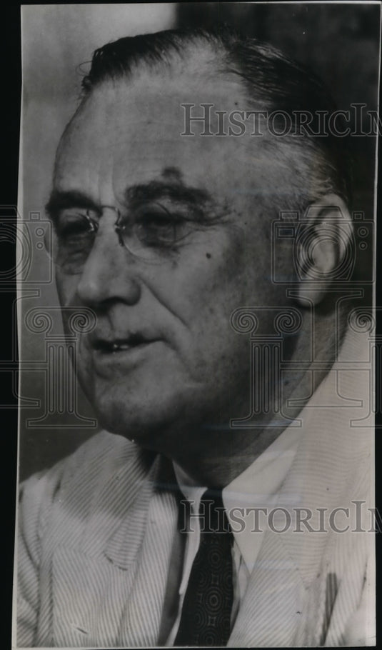 1940 Press Photo Pres. F.D.Roosevelt in his nomination acceptance for a 3rd term-Historic Images