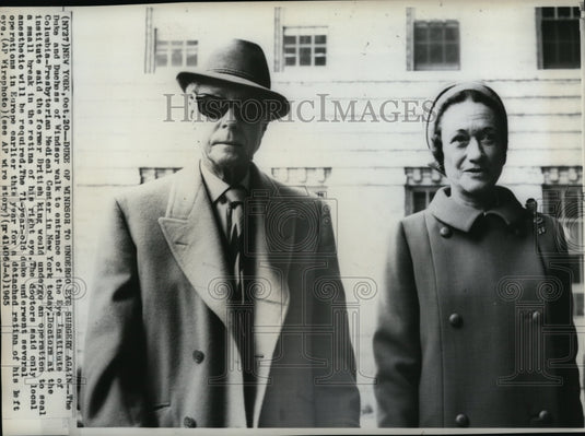 1966 Press Photo The Duke and Duchess of Windsor at Eye Institute - cvw15241- Historic Images