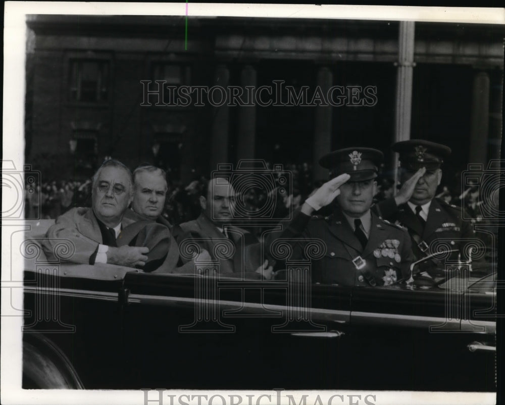 1940 Press Photo President Roosevelt at Fort Hayes Columbus - cvw15409 - Historic Images