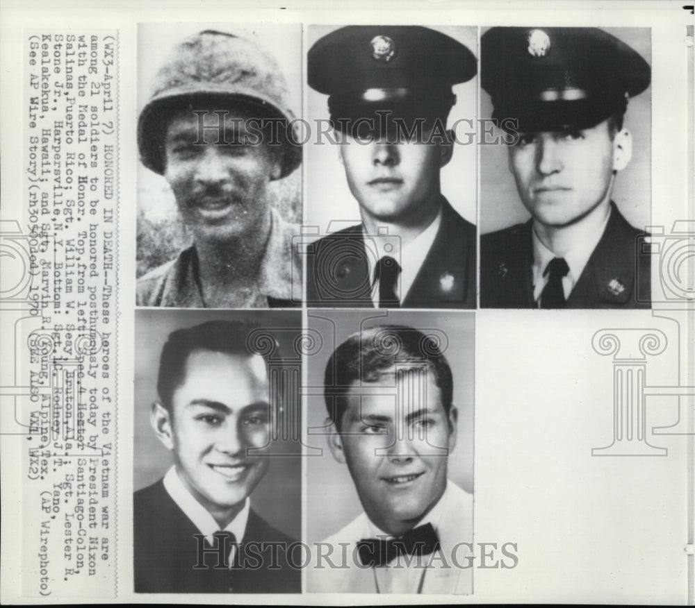 1970 Press Photo Medal of Honor Recipients - cvw15521 - Historic Images