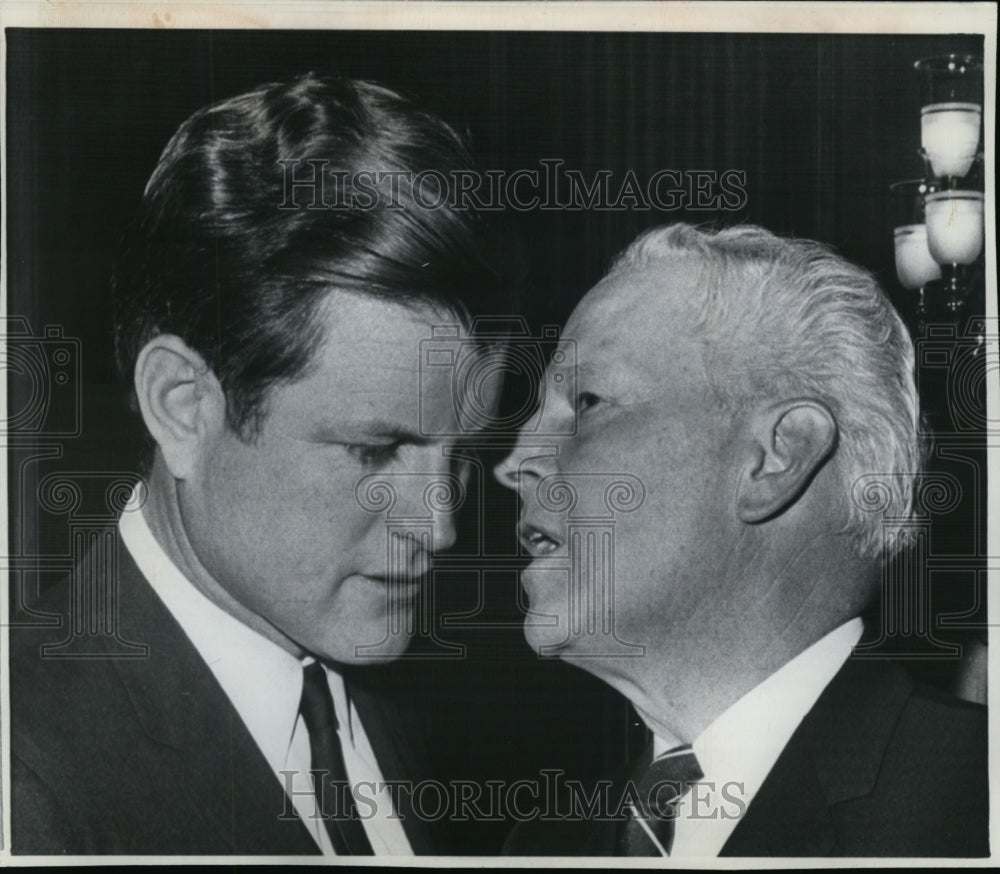 1969 Press Photo Senator Edward Kennedy and Senator Albert Gore - cvw15681- Historic Images