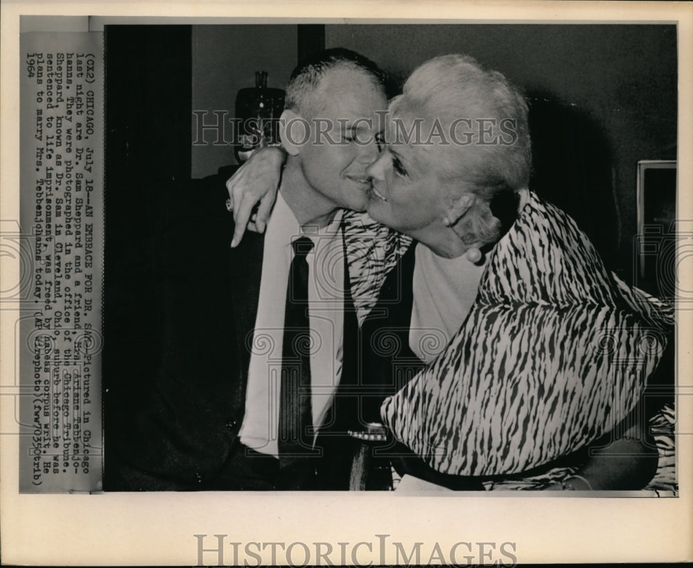 1964 Press Photo Dr. Sam Sheppard and Mrs. Arianne Tebbenjohanns - cvw15781-Historic Images