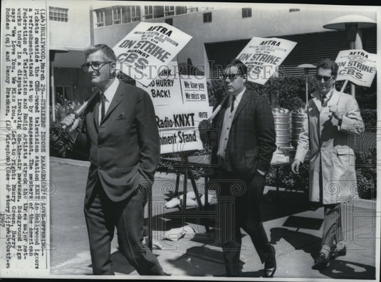 1967 Press Photo American Federation Television & Radio Artist AFL CIO on Strike-Historic Images