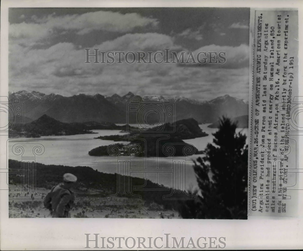 1951 Press Photo Scene of Argentine Atomic Experiments - cvw17281-Historic Images