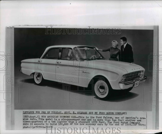 1959 Press Photo New American Economy Car, Ford Falcon - cvw17529 - Historic Images