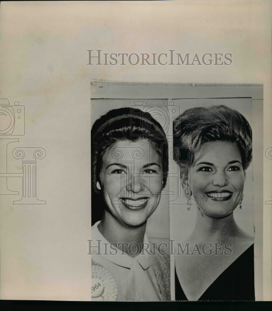 1964 Press Photo Two contestants of the pageant Miss America - cvw18311- Historic Images