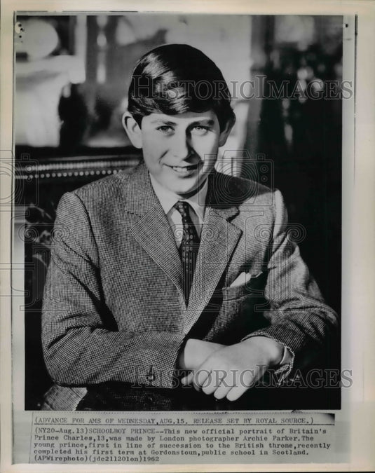 1962 Press Photo Britain's Prince Charles, - cvw18429 - Historic Images
