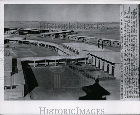 1956 Press Photo Pilot project of expansion program by Egypt's government - Historic Images