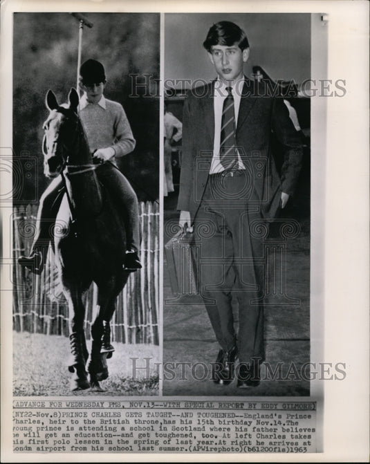 1963 England's Prince Charles, heir to the British throne - Historic Images