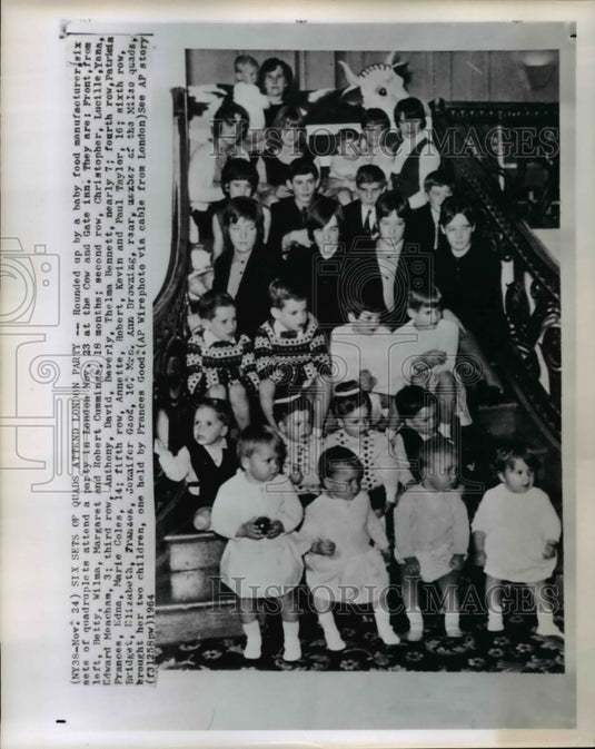 1964 Press Photo Cummings, Meacham, Bennett, Coles, Taylor, Good & Milao quads - Historic Images