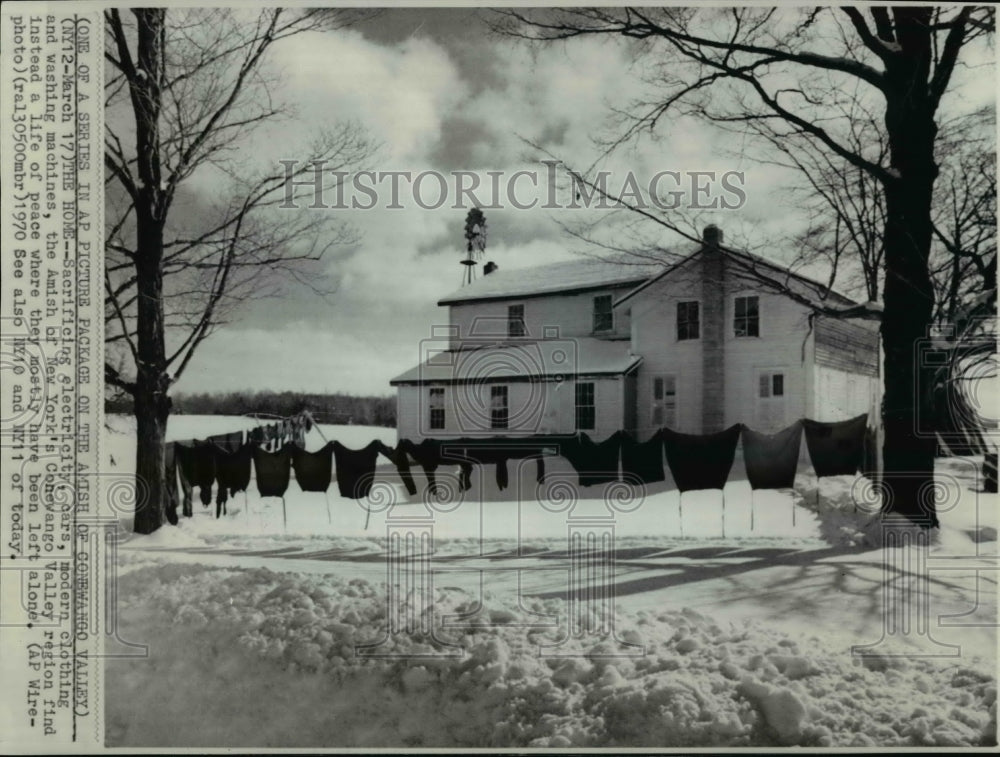 1970 Press Photo Amish way of living in New York's Conewango Valley - cvw20976-Historic Images