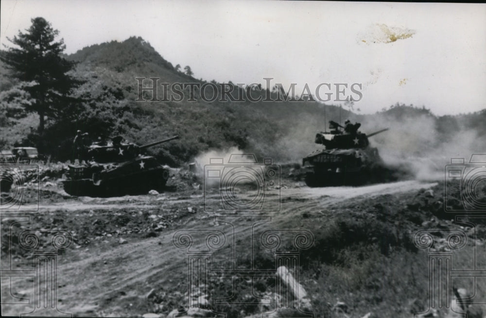 1951 Press Photo United Nations patrols continue to probe enemy territory,Kaeson - Historic Images