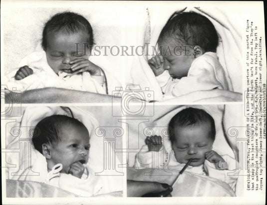 1939 Press Photo Badgett quadruplets, daughters of Mr & Mrs W.E.Badgett - Historic Images