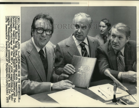 1975 Cleveland Mayor Ralph Perk bids for Democratic Convention host - Historic Images