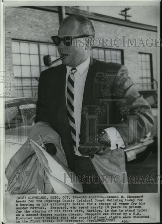 1966 Samuel Sheppard on his way to Cuyahoga County Criminal Court - Historic Images