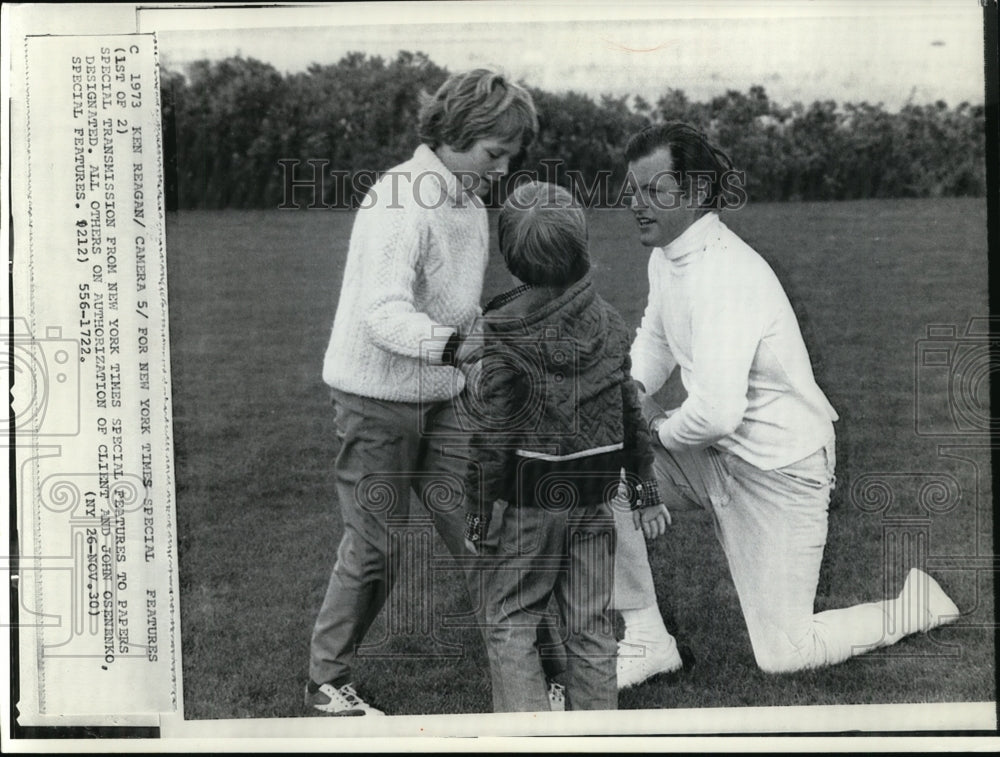 1973 Press Photo Edward Kennedy&#39;s children - cvw22884-Historic Images