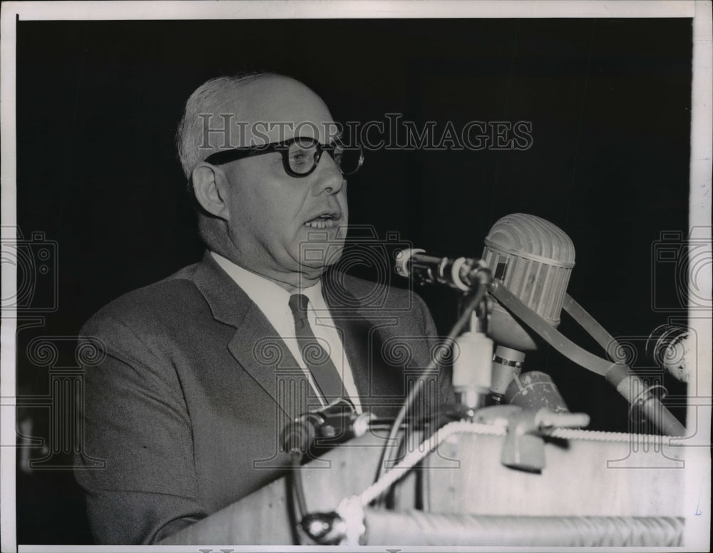 1958 Press Photo AFL-CIO George Meany at National American Legion Conv ...
