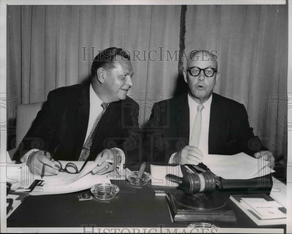 1957 Press Photo AFL-CIO Executive Council opened a 4-day meeting at Chicago- Historic Images