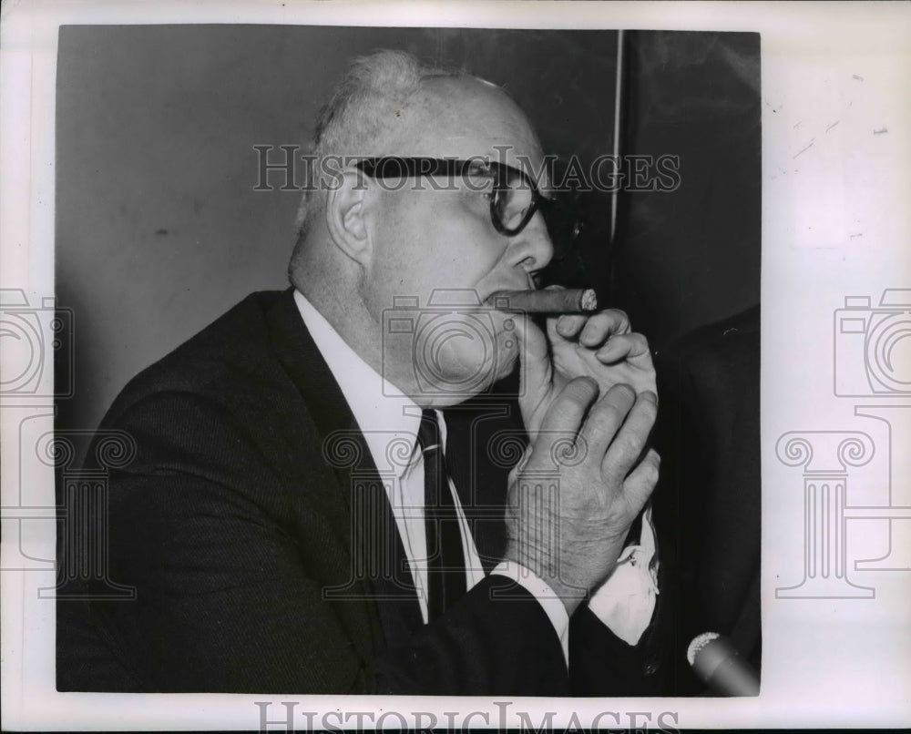 1962 Press Photo AFL-CIO Pres. George Meany during conference in Chicago - Historic Images