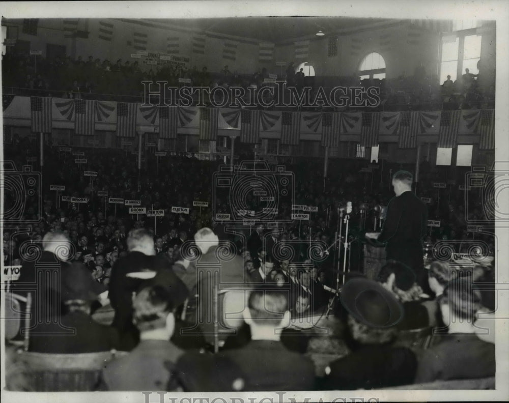 1938 Press Photo Bruce Barton making speech at the Republican Convention - Historic Images