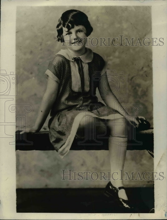 1929 Press Photo Olive Guilette, acclaimed the prettiest Girl Scout in Zion - Historic Images