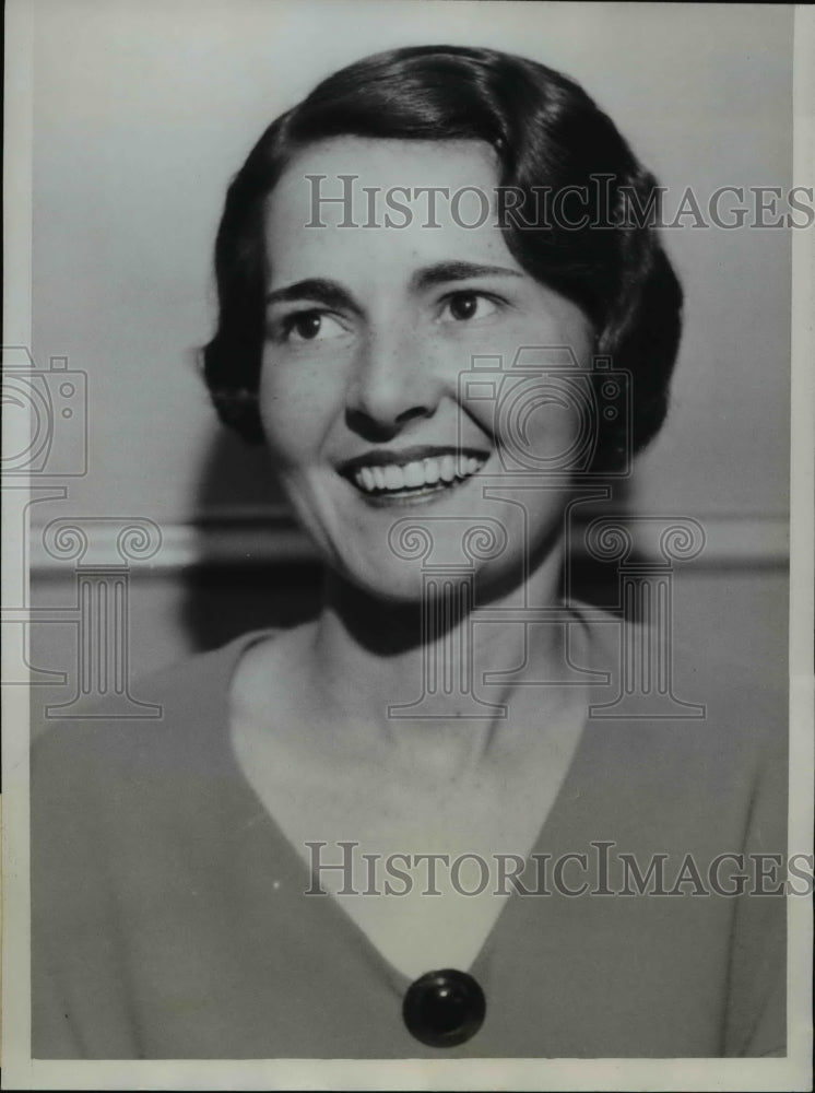 1934 Press Photo Mildred Smith as Queen of Dental Charm with her perfect smile - Historic Images