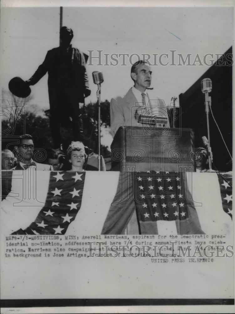 1959 Press Photo Averell Harriman Campaigning For Democratic Presidential-Historic Images