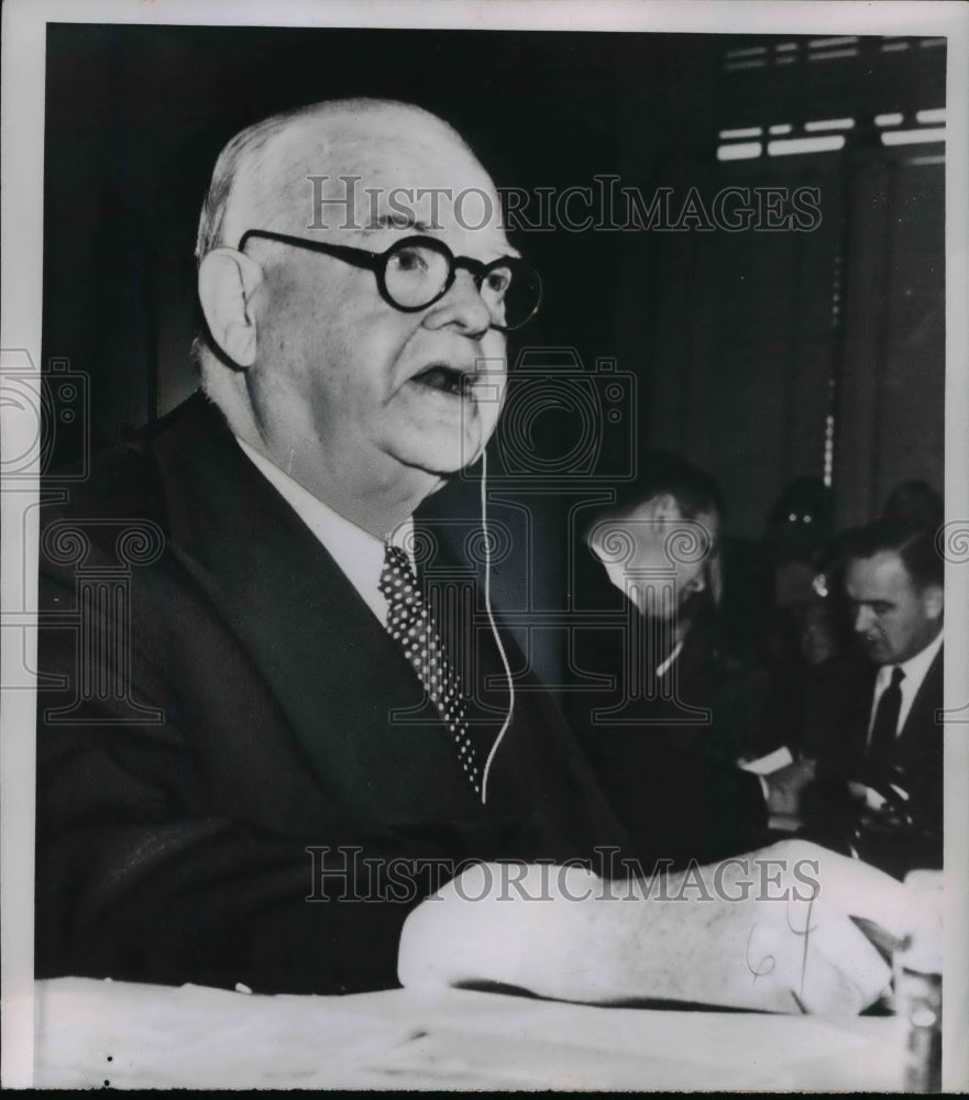 1951 Press Photo Herbert Hoover, former president of the United States-Historic Images