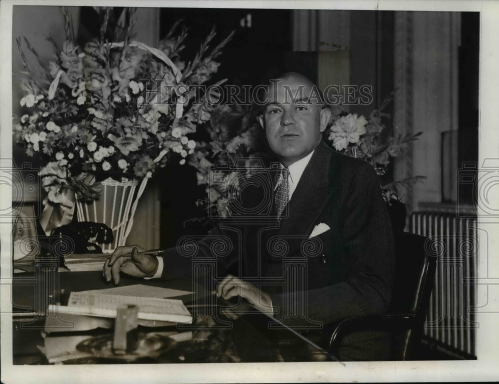 1936 Press Photo Harry Woodring promoted by appointment as Secretary of War - Historic Images