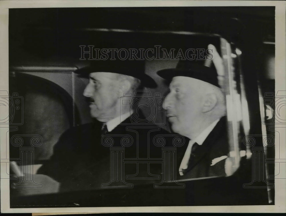 1938 Press Photo King Haakon of Norway in London to visit Queen Maud-ailing wife-Historic Images