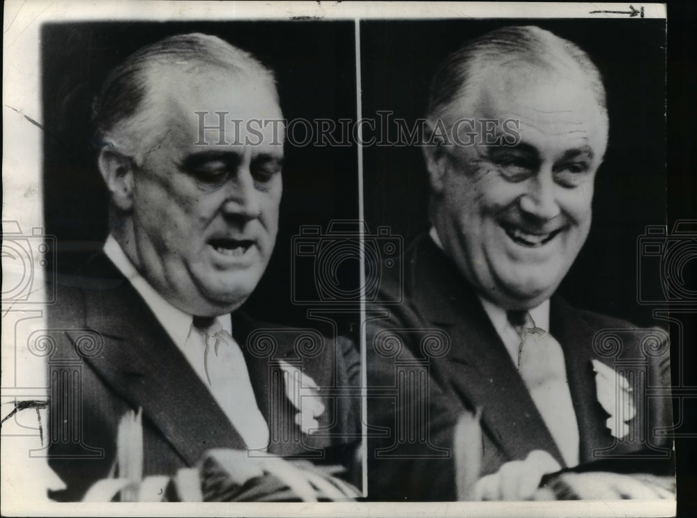 1939 Press Photo President Roosevelt, addresses the Red Cross convention in Wash - Historic Images