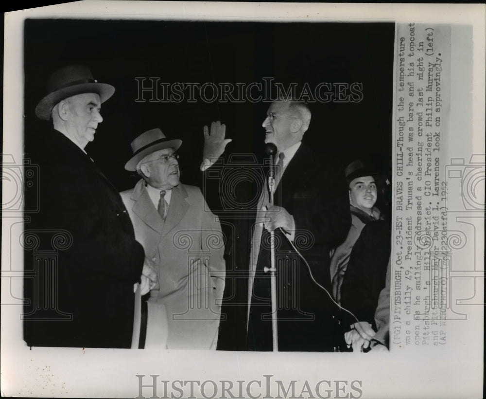 1952 President Truman addressed crowd in Pittsburgh&#39;s Hill District - Historic Images