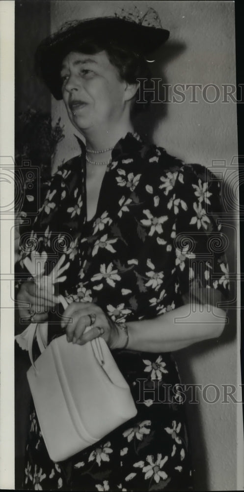 1938 Press Photo Mrs Franklin D Roosevelt - cvw25220 - Historic Images