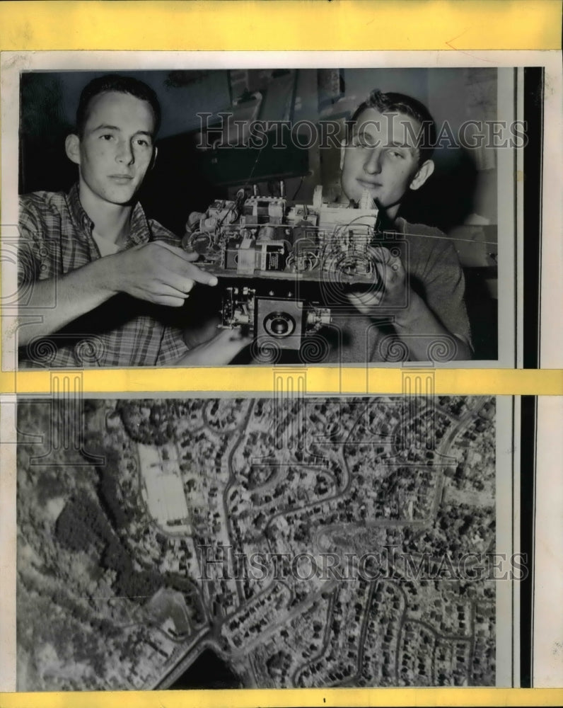 1961 Press Photo Kelly MacDonald & David Guidici, teenage amateur scientist - Historic Images