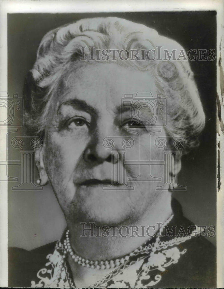 1941 Press Photo Late Sarah Delano Roosevelt, mother of Pres. Franklin Roosevelt - Historic Images